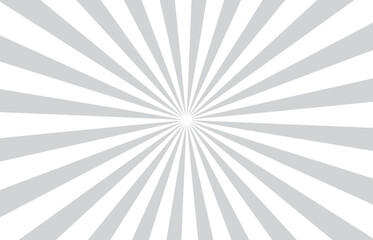 Grey and white rays background starburst abstract template vector