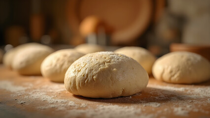 Time-lapse of bread dough rising. Watch dough double in size. Baking tips for perfect bread. Ultra-realistic kitchen visuals.