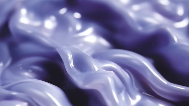 Electric Purple Gel with Stretchy Elasticity and Light Distortion