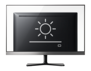 OLED TV with a transparent screen and ambient light sensor for adaptive brightness