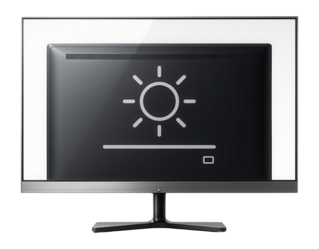 OLED TV with a transparent screen and ambient light sensor for adaptive brightness