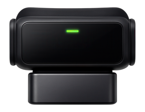 Wireless VR adapter with a detachable battery pack and LED connectivity indicator