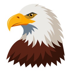 Obraz premium Bald Eagle vector AI format. Perfect for July 4th, celebrations, and holiday-themed creative designs.