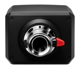 Steering wheel base with force feedback mechanism and quick-release hub