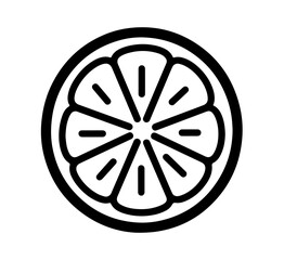Fresh lime citrus fruit line art design element offers a simple and scalable graphic for food branding, logo creation, and healthy lifestyle designs.