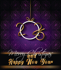2026 Happy New Year and merry christmas background for your seasonal invitations, festive posters, greetings cards.