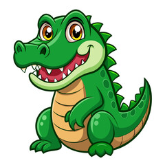 Obraz premium cartoon animal crocodile vector