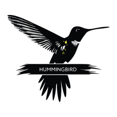 3d a bird with a black