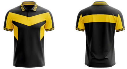  Yellow and Black Sports Jersey