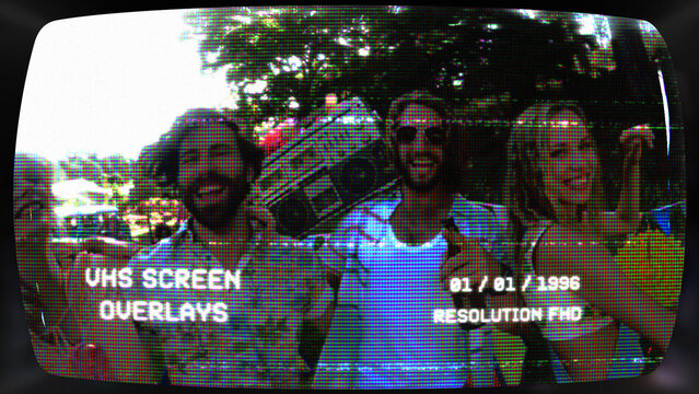VHS Screen Overlays