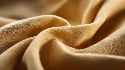 A soft organic cotton fabric folds neatly in golden afternoon light. Gentle breeze lifts threads subtly. This is not just cloth  touch in texture and natural comfort in design. 