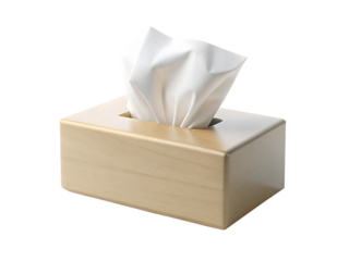  tissue box facial paper container mockup  isolated on white background PNG, AI GENERATED