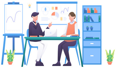 Business Advisor Consultant Illustration