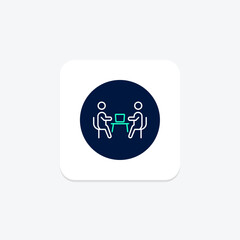 Co-working Space, vector, pixel perfect, illustrator file