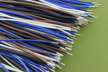 Electrical Insulated Copper Mounting Wires for Electrical Switchboard Assembly. 