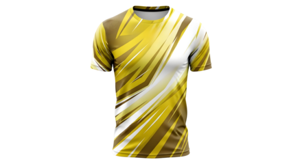 Yellow and White Sports Jersey