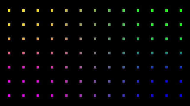 Micro pixel pattern matrix on black screen, digital noise grid with tiny dots in abstract minimal style
