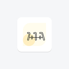 Bike Rack, vector, pixel perfect, illustrator file