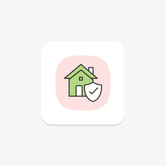 Home Insurance, vector, pixel perfect, illustrator file