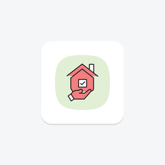 Home Warranty, vector, pixel perfect, illustrator file