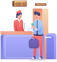 Airport Front Desk Receptionist