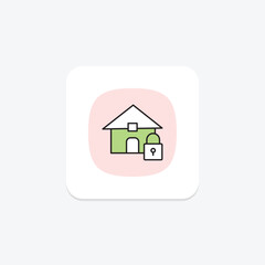 Home Security, vector, pixel perfect, illustrator file