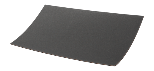 Waterproof sandpaper sheet for finishing fiberglass repairs in boat maintenance.