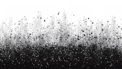 Abstract white splatter on black