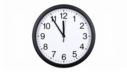 clock on a white background
