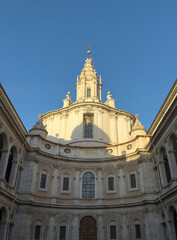 Obraz premium the facade of the Church of Sant'Ivo alla Sapienza