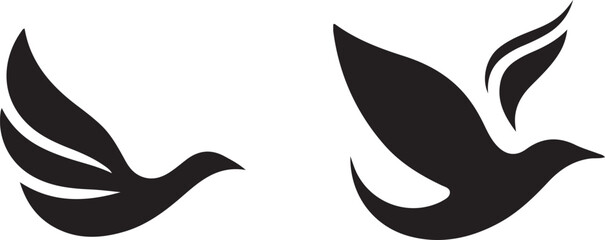 vector illustration of an abstract bird icon