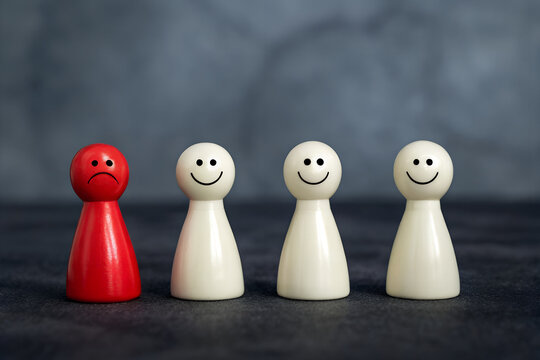 Emotional Spotlight – Isolation and Belonging in Group Identity, Symbolic, Emotion, Abstract, Contrast, Inclusion, Game Pieces