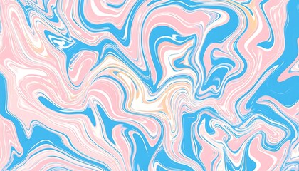 Abstract swirls of pastel colors
