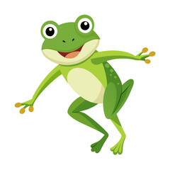 green frog cartoon