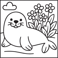 Cozy Moments Bold Line Coloring Page – Relaxing Hygge-Inspired Illustration
