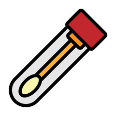 Swab Test Vector Filled Icon Design