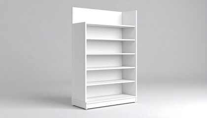 White display shelving unit
