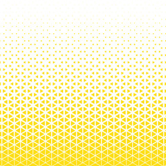 Abstract geometric triangle halftone pattern on white background