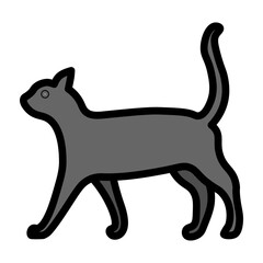 Farm Cat Vector Filled Icon Design