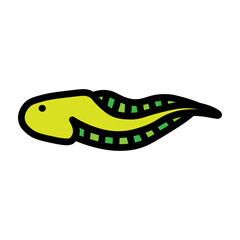 Tadpole Vector Filled Icon Design