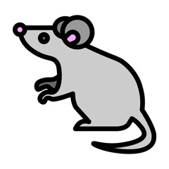 Mouse Vector Filled Icon Design