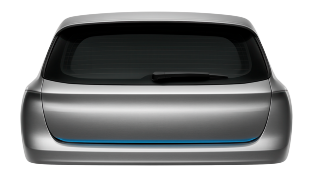 Hatchback trunk lid with rear window wiper mount