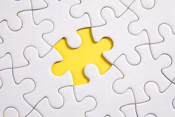Fototapeta premium puzzle with missing piece