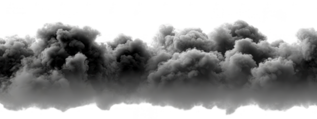 Dense, gray cloud formation