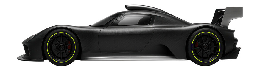 Fototapeta premium Touring race car with side skirts and a roof-mounted air intake