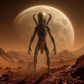 Alien creatures are mysterious, non-Earth beings with unknown origins, strange forms, and advanced intelligence.