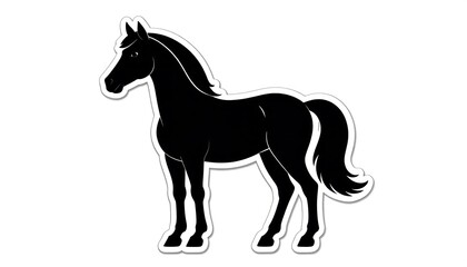 Silhouette of a horse