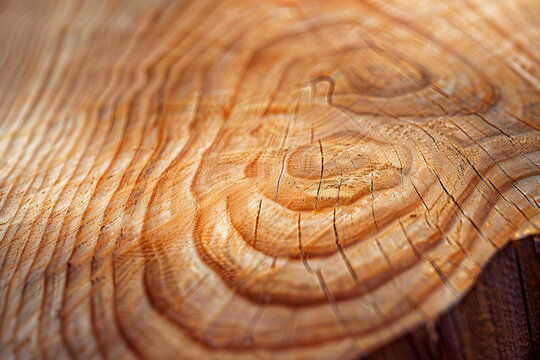 Macro close-up of detailed wood grain texture nat