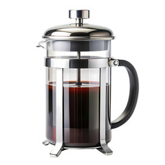 Obraz premium French Press Coffee Maker Brewing Guide Perfect Cup