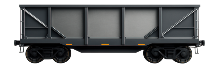 High-capacity gondola car with multiple interior partitions and side bracing